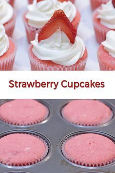 Homemade Strawberry Cupcakes, Strawberry Cake Birthday, Strawberry Cake Design, Strawberry Cupcakes Recipe, Strawberry Cake Cookies, Moist Cupcake Recipes, Strawberry Cupcake Recipes, Homemade Cupcake Recipes, Berry Birthday