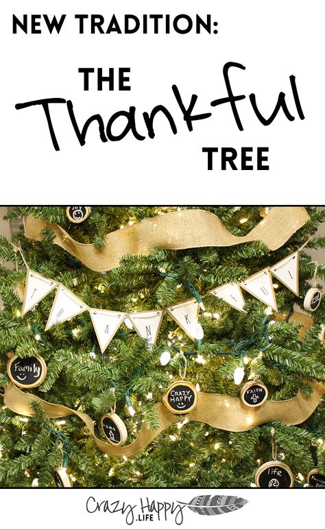 Thankful Christmas Tree, Diy Thankful Tree, Thanksgiving Tradition, Thankful Tree, Fall Tree, Thanksgiving Traditions, Be Thankful, Holidays Thanksgiving, Autumn Trees