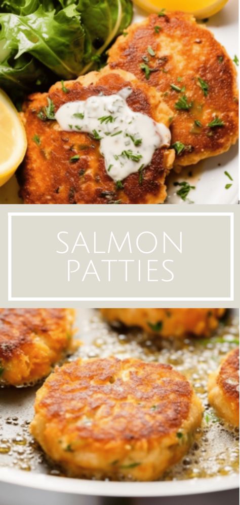 Whip up our quick and tasty Salmon Patties recipe, a southern classic featuring fresh salmon and a crispy golden crust. Perfect dinner meal for the whole family Easy Salmon Patties, Crispy Crab Cakes, Salmon Patties Recipe, Fresh Salmon, Hearty Comfort Food, Patties Recipe, Recipe Cover, Dinner Meal, Salmon Patties