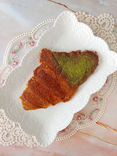 A Chocolate Dipped Flat Croissant with Matcha is fusion of a crispy croissant, decadent chocolate coating and earthy matcha powder sprinkle. Flat Croissant Recipe, Flat Croissant, Salted Egg Yolk, Croissant Recipe, Dairy Free Alternatives, Types Of Chocolate, Salted Egg, Edible Gold, Matcha Powder