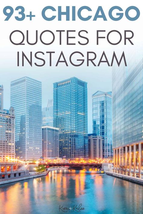 With the help of these Chicago quotes for Instagram, you'll have all the inspiration you need to caption each one of your trip photos. #chicago Chicago Quotes, Chicago Instagram, River Quotes, Skydeck Chicago, Walking Quotes, Trip Photos, City Quotes, Visit Chicago, Family Friendly Hotels