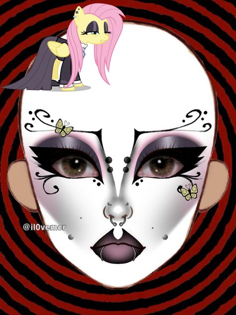 Grunge Goth Makeup, Spooky Makeup, Trad Goth Makeup, Goth Eye Makeup, Funky Makeup, Creepy Makeup, Face Charts, Makeup Drawing, Goth Outfit