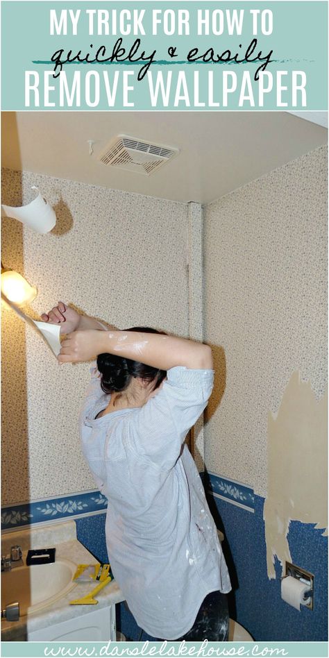 How to Easily Remove Wallpaper | Dans le Lakehouse Removal Of Wallpaper, How To Remove Wallpaper That Has Been Painted Over, How To Easily Remove Wallpaper, How To Get Old Wallpaper Off Walls, How To Remove Wallpaper From Plaster Walls, How To Remove Old Wallpaper Easily, Easy Wallpaper Removal, How To Get Wallpaper Glue Off Walls, How To Take Off Wallpaper Easily