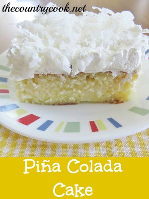 Pina Colada Poke Cake   http://www.thecountrycook.net/2013/03/pina-colada-poke-cake.html Pina Colada Poke Cake Recipe, Pina Colada Poke Cake, Dominican Cake, Pina Colada Cake, Poke Cake Recipes, Country Cook, Poke Cakes, The Country Cook, Mix Recipes