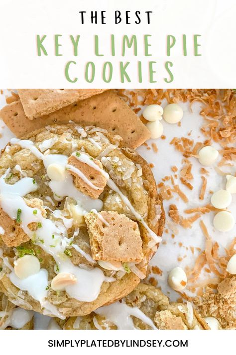 Funnel Cake Cookies, Key Lime Cheesecake Cookies, Lime Coconut Dessert, Key Lime Cookies Easy, Key Lime Pie Cookies Recipe, Key Lime Cookies Recipe, Banana Pudding Cookies Recipes, Keylime Cookie, Cookie Business From Home