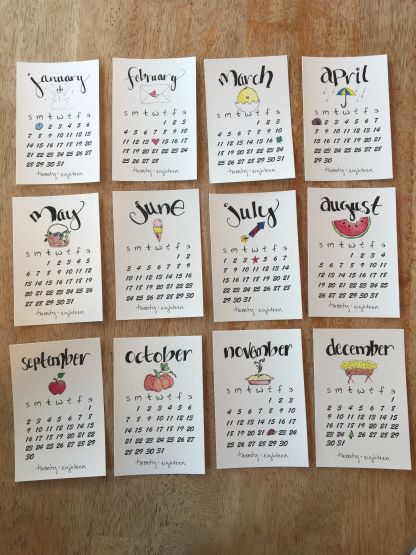 2018 Doodle Calendar Doodle Calendar Ideas, Diy Calendar Ideas How To Make, Calendar Doodles Ideas, Calendar Diy Ideas, Diy Calendar Design, Doodle Calendar, Homemade Calendar, Calendar Doodles, Diy Desk Calendar