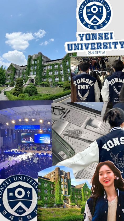 Universitas Yonsei, Yonsei University Classroom, Yonsei University Uniform, Mit University Aesthetic, Yonsei University Aesthetic, Korean University, Perfect Grades, Kunci Piano, University Inspiration