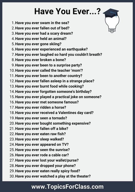 Fast Talk Questions, Questions To Start A Conversation, Questions Snapchat, Color Names Chart, Speaking Activities English, Have You Ever Questions, Conversation Questions, Critical Thinking Activities, Fall Asleep Fast