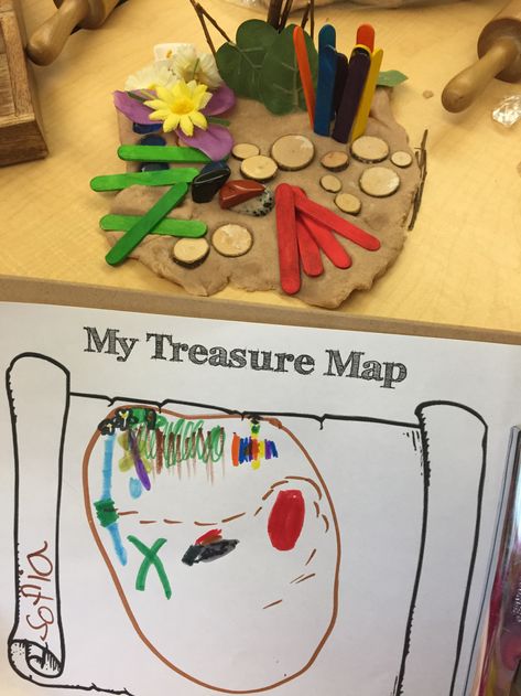 Playdough Provocations: "My Treasure Map" (free printable; from The Curious Kindergarten) Emergent Curriculum, Welcome To Kindergarten, Pirate Activities, Play With Friends, Map Activities, Map Skills, Inquiry Based Learning, Pirate Day, Invitation To Play