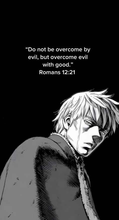 Thorfinn Wallpaper, Thorfinn Vinland Saga, Vinland Saga Manga, Overcome Evil With Good, Saga Art, Vagabond Manga, Wallpaper Bible, Motivational Bible Verses, Pictures Of Christ