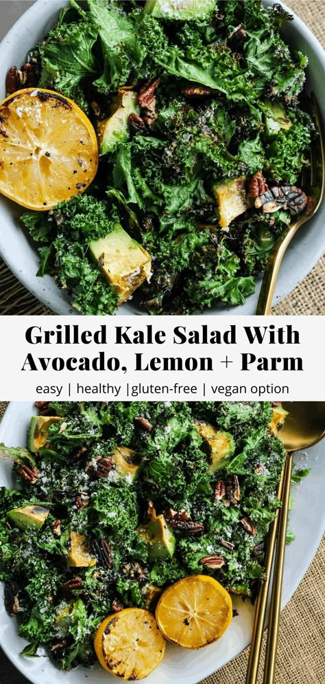 Roasted Kale Salad Recipes, Steak And Kale Salad, Grilled Kale Salad, Kale Salad With Steak, Cooked Kale Salad, Summer Kale Recipes, Crispy Kale Salad, Kale Steak Salad, Kale Spinach Salad