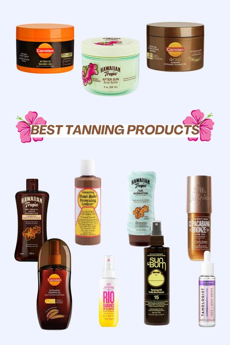 #tan #summer #girl #product #sun #skincare #beauty #trending #oil #makeup Tanning Tips In The Sun, Hawaiian Tropic Tanning Oil, Birthday Wishlist Ideas, Tan Routine, Best Tanning Oil, Tanning Goals, Tropical Glow, Self Tanning Tips, Tanning Oils