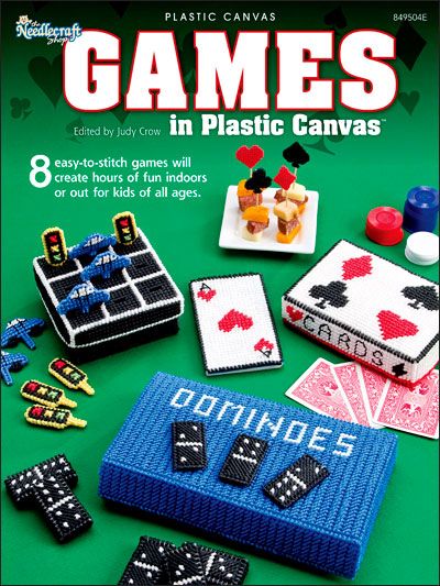 Games in Plastic Canvas Stitch Games, Pc Ideas, Canvas Embroidery, Plastic Canvas Books, Sewing Storage, Operation Christmas Child, Trendy Sewing, Plastic Canvas Christmas, Plastic Canvas Patterns Free