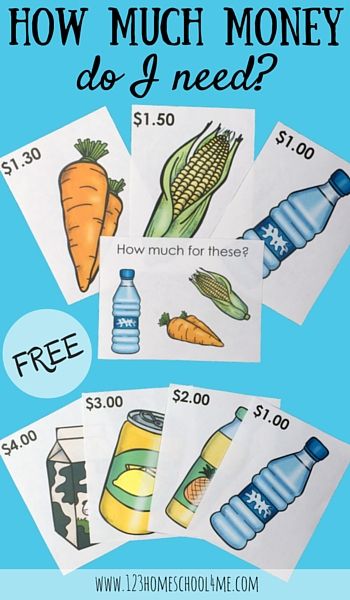 If your kids love playing shop, these FREE priced shopping items and task cards will motivate them to practice math while playing money games! The Teaching Money, Money Activities, Money Math, Fun Money, Money Games, Math Game, Grocery Items, Homeschool Math, 1st Grade Math