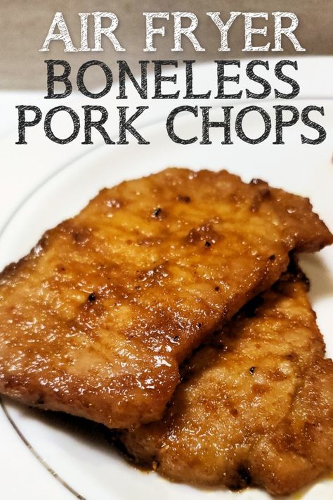 Air Fry Pork Chops, Air Fryer Recipes Pork, Boneless Pork Chop Recipes, Air Fryer Pork, Air Fryer Pork Chops, Baking Secrets, Glazed Pork Chops, Glazed Pork, Chop Recipes