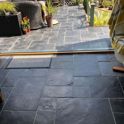 Outdoor Floor Tiles, Limestone Floor, Natural Stone Tile Floor, Limestone Floor Tiles, Modular Tile, Black Floor Tiles, Porch Tile, Flagstone Flooring, Limestone Flooring