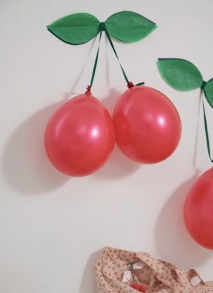 Cherry Baby, Bday Party Theme, Fruit Party, Birthday Party Theme Decorations, Diy Party Decorations, Diy Birthday, Baby Birthday, Balloon Decorations, 1st Birthday Parties