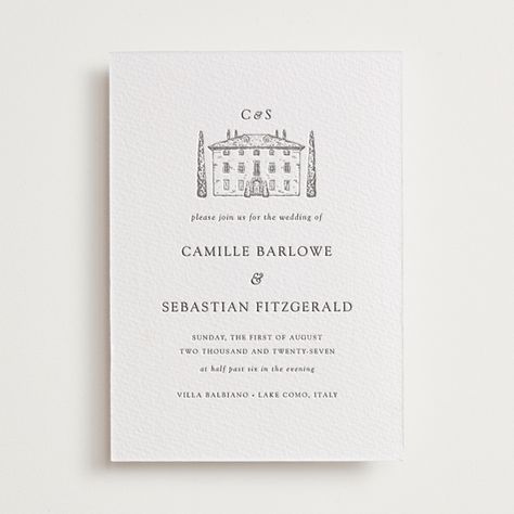 "Italian Countryside" - Letterpress Wedding Invitations in Warm Gray by Melinda Denison. Italian Wedding Invitations Design, Italian Wedding Invite, Italian Wedding Invitations, Minted Wedding, Timeless Wedding Invitations, Wedding Website Design, Formal Wedding Invitations, Italian Countryside, Letterpress Wedding