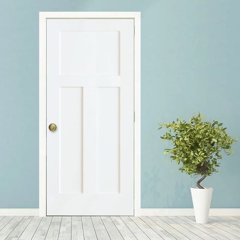 White Interior Door, Interior Door Styles, Wood Exterior Door, Shaker Doors, Door Hardware Interior, Solid Doors, Fire Doors, Wood Doors Interior, Types Of Doors