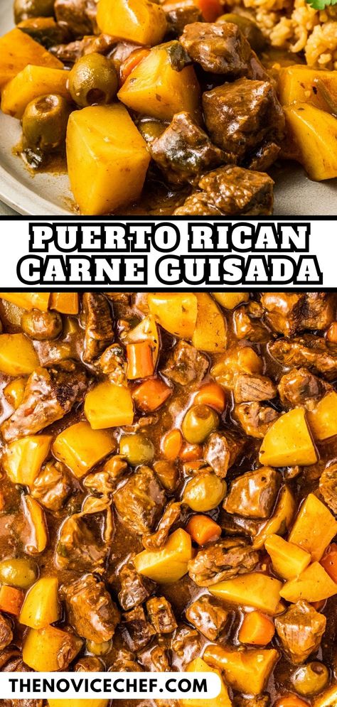 Puerto Rican Skirt Steak Recipes, Carne Guisada In Crockpot, Spanish Beef Tips Recipe, Puerto Rican Guisado, Spanish Stewed Beef, Spanish Beef Stew Crock Pot, Carne Guisada Recipe Puerto Rican Instant Pot, Puerto Rican Stewed Beef, Bistec Guisado Puerto Rican