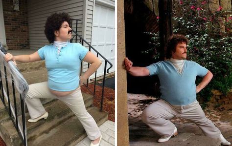 Funny Pregnant Halloween Costumes, Halloween Costumes Pregnant Women, Pregnant Couple Halloween Costumes, Nacho Libre Costume, Nail Halloween, Pregnancy Costumes, Nacho Libre, Pregnant Halloween Costumes, Themed Halloween Costumes