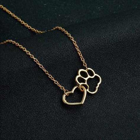 Nwt Dog Paw Print Heart Gold Tone Necklace Gold Tone Metal 3 For $30 All Items Priced $14 And Below Keyword: Great For Party Jewelry, Bridesmaid Jewelry Sets. Occasion Minimalist Simple Layering Stacking Ring Heart Cute Beautiful Amazing Crystal Ring Stone Bling Rose Gold Silver Wedding Engagement Date Late Night Ring Necklace Earring Bracelet Long Diamond Gem Stone Natural Created Pendant Love Girlfriend Christmas Birthday Wise Teacher Teen Girl Mother Unique Wedding Earrings, Paw Print Bracelet, Paw Heart, Paw Print Necklace, Animal Earrings, Pet Necklace, Dog Paw, Gold Tone Necklace, Love Necklace