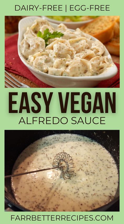 I originally called this the Creamy Dreamy Vegan Style Alfredo Sauce. Because that title says it all. It's so much fun eating Farr Better Recipes because you don't have to sacrifice on all your favorite foods when you are on the path of allergy-friendly plant-based meals. Vegan Garlic Cream Sauce, Easy Vegan Alfredo Sauce, Garlic Alfredo Sauce, Vegan Fettuccine Alfredo, Vegan Alfredo Sauce, Vegan Alfredo, Chef Kiss, Buttered Vegetables, Dairy Free Cream