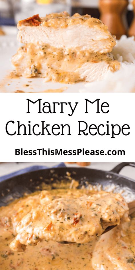 Creamy Chicken Breast Recipes, Chicken Recipes With Cream Cheese, Creamy Sauce For Chicken, Cream Chicken Recipes, Heavy Cream Recipes, Sundried Tomato Chicken, Cream Sauce For Chicken, Marry Me Chicken Recipe, Creamy Chicken Recipes