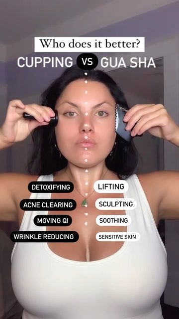 Wildling on Instagram: "CUPPING OR GUA SHA? Which is better for you? These two Traditional Chinese Medicine modalities are similar but different - here is our advice in a nutshell: 👉🏽 If you have breakout prone skin, cupping is probably better for you. If you do not have breakout prone skin BOTH cupping and gua sha will be incredibly beneficial. ✨Shop both - link in bio✨ @selfhealingbeauty does a great job explaining the different benefits of this practice ❤️✨ “Cupping and Gua Sha are both Movement Therapy, Esthetician Inspiration, Beauty Treatments Skin Care, Facial Cupping, Cells And Tissues, Natural Face Skin Care, Skin Facial, Cupping Therapy, Skin Tissue