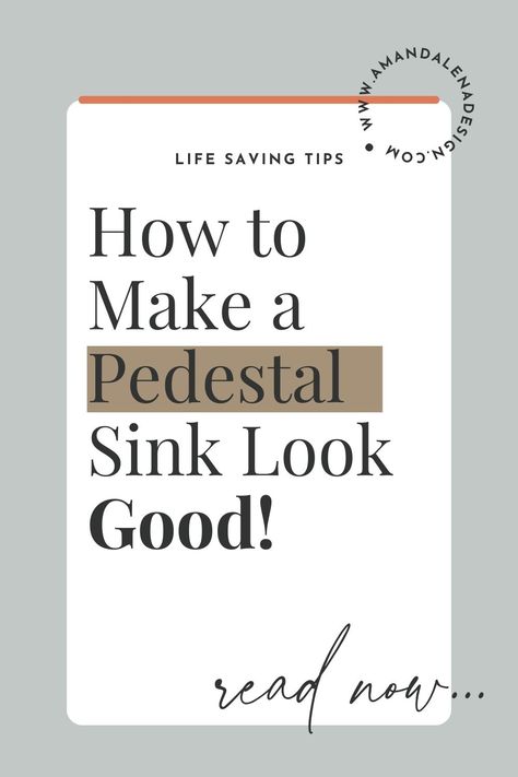 Is your pedestal sink not quite living up to its full potential? Discover the secrets on how to make a pedestal sink look better, as well as how to give your powder room a complete makeover. With our expert tips and tricks, you'll be able to transform your space into the stylish and sophisticated bathroom experience you've always dreamed of. Don't miss out - read this blog post if you have a pedestal sink in your home. Pedestal Sink Makeover, Powder Room Ideas Pedestal Sink, Small Bathroom With Pedestal Sink, Pedestal Sink Bathroom Ideas, Pedistal Sink, Paint Bathroom Sink, Pedastal Sink, Modern Farmhouse Powder Room, Pedestal Sink Powder Room