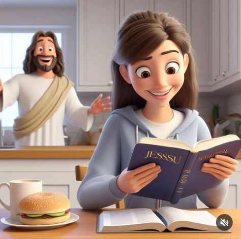 Study Art Anime, Jesus Love Images, Jesus Christ Illustration, Cooking In The Kitchen, Christian Photos, Jesus Cartoon, Christian Quotes Wallpaper, Jesus Is Risen, Jesus Artwork