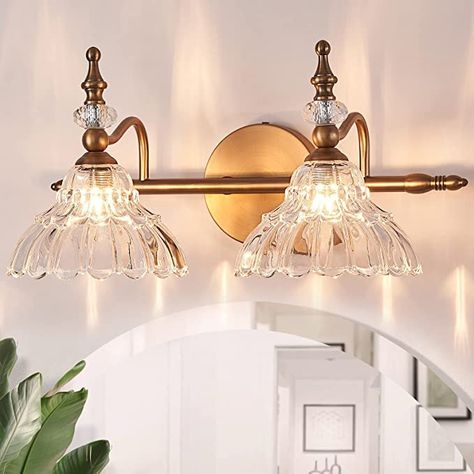 Old World Light Fixtures, Antique Vanity Light, Vintage Style Bathroom Lighting, Cottage Bathroom Light Fixtures, Antique Bathroom Lights, French Vanity Light, Vintage Vanity Lighting, Transitional Bathroom Light Fixtures, French Country Lighting Fixtures