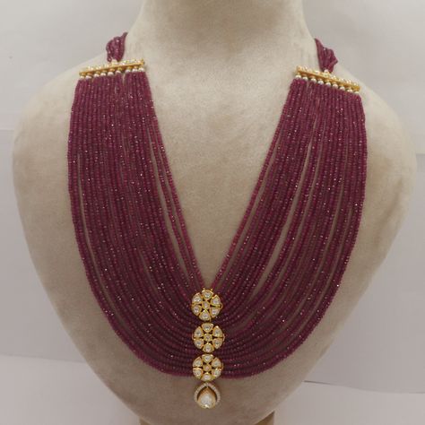 Ruby Necklace Indian Gold, Women Gold Jewelry, Personalized Silver Jewelry, Necklace Women Gold, Ruby Necklace Designs, Ruby Jewelry Necklaces, Personalised Jewellery Necklaces, Jewelry Traditional, Traditional Look