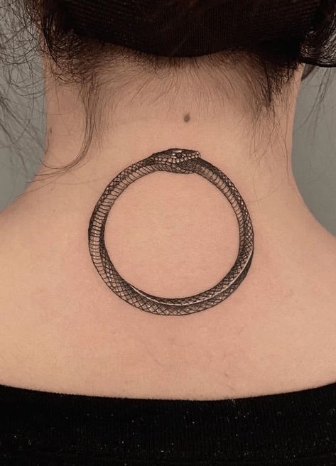 220+ Exciting Ouroboros Tattoo Designs For Men and Women (2023) - TattoosBoyGirl Kundalini Tattoo, Placement Tattoo, Ouroboros Tattoo, Circle Tattoo, Circle Tattoos, Modern Tattoos, Aesthetic Tattoo, Tattoo Designs For Men, Snake Tattoo