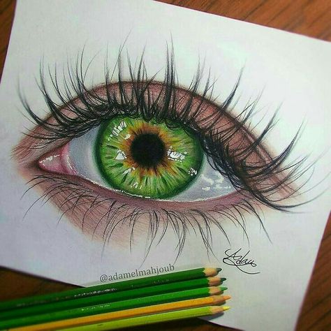 Otaku~Vzz🍥/Drawin🐤 Lukisan Lanskap, Realistic Eye Drawing, Tumblr Drawings, Desen Realist, Prismacolor Art, Drawing Hands, Drawing Eyes, Drawing Hair, Seni 2d