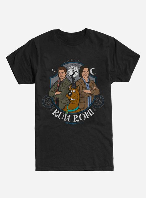 Extra Soft Supernatural RUH-ROH T-Shirt When Worlds Collide, Supernatural Bloopers, Neat Gadgets, Supernatural Wallpaper, Supernatural Quotes, Galaxy T Shirt, Worlds Collide, Tied T Shirt, Supernatural Memes