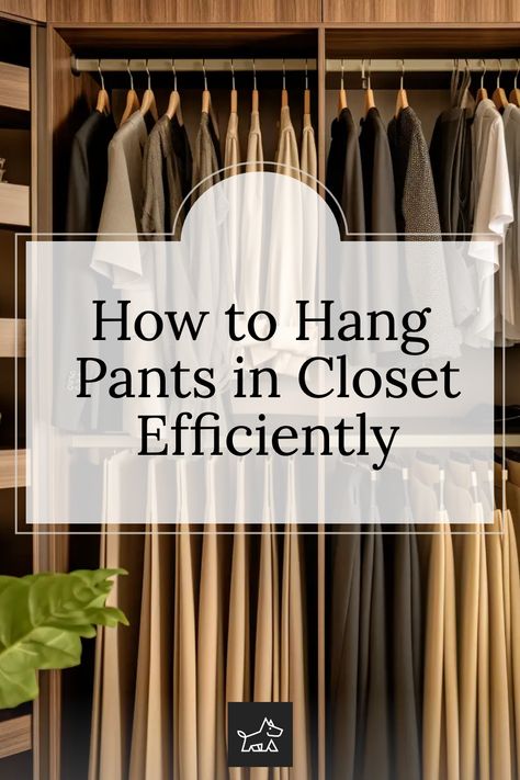 Explore the use of multi-tiered pants hangers for compact storage. This pin suggests using hangers designed to hold multiple pairs of pants, offering a way to store several pairs in the vertical space of one, ideal for small closets. Pants Hanging Closet Ideas, Best Way To Hang Pants In Closet, How To Organize Pants In Closet, How To Store Pants In Closet, How To Hang Dress Pants, Hanging Pants In Closet Ideas, Hang Pants In Closet Ideas, Too Many Clothes Not Enough Space, Hanging Pants In Closet