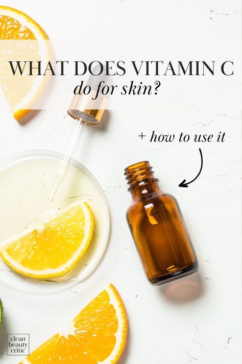 Vitamin C has become a go-to skincare ingredient, and for good reason. Here's a complete guide to vitamin C in skincare, including what it does for skin, how to use it, and the best clean skincare products with vitamin C. Beauty Education, Fragrance Free Shampoo, Vitamin C Powder, True Botanicals, Vitamin C Benefits, Benzoyl Peroxide, Vit C, Vitamins For Skin, Alpha Hydroxy Acid