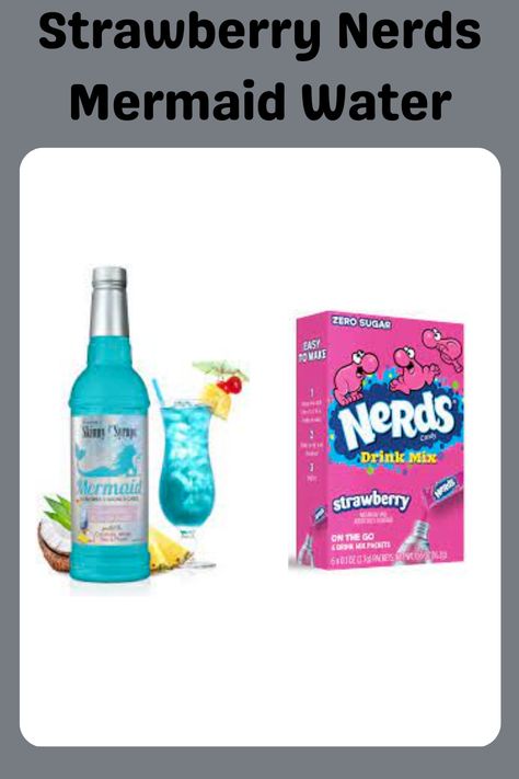 Mermaid Syrup Water Recipes, Flavored Water Recipes With Syrup And Packets, Water Recipes With Syrups, Water Flavor Ideas Syrup, Flavored Water Recipes With Flavor Packets, Tiktok Water Recipes, Flavored Water Recipes Packets, Water Flavor Packet Recipes, Jake Beach