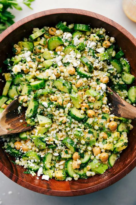 Cucumber Feta Salad - Chelsea's Messy Apron Couscous Cucumber Salad, Cucumber Feta Salad Recipes, Wet Salad Recipes, Feta Kale Salad, Make Ahead Summer Salads, Heavy Veggie Meals, Whipped Feta Salad, Healthy Picnic Sides, Cucumber And Feta Salad