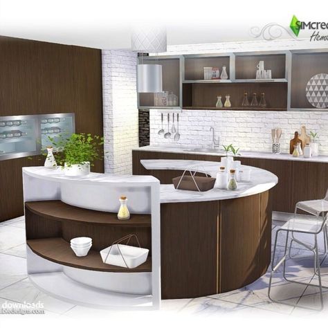 Released on July 2016 by SIMcredibledesigns.com Modern Kitchen Set, Living Room Sims 4, Sims 4 Cc Furniture Living Rooms, Sims 4 Kitchen, Mod Furniture, Muebles Sims 4 Cc, Casas The Sims 4, Sims 4 Cc Furniture, Sims 4 Collections