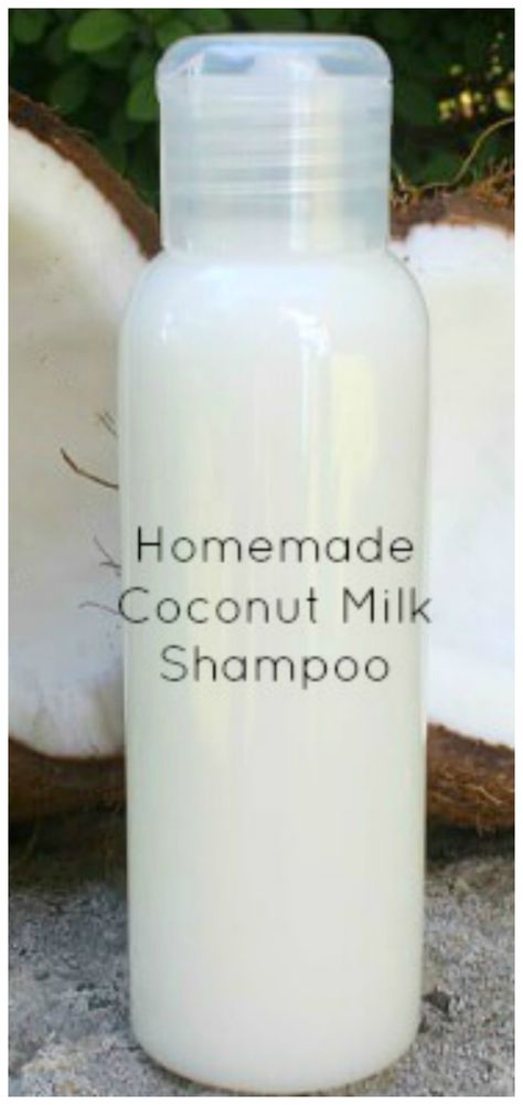 How to Make Homemade Coconut Milk Shampoo ~ It is great for your hair! Homemade Bath Oil, Diy Shampoo Recipe, Coconut Milk For Hair, Homemade Coconut Milk, Coconut Oil Mask, Baking Soda For Hair, Coconut Milk Shampoo, Coconut Shampoo, Diy Coconut