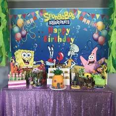 Doctor party Birthday Party Ideas | Photo 2 of 106 | Catch My Party Spongebob Birthday Banner, Hulk Birthday Parties, Hulk Birthday, Painting Birthday Party, Spongebob Party, Disney Birthday Party, Hawaiian Birthday Party, Moana Birthday Party, Painting Birthday