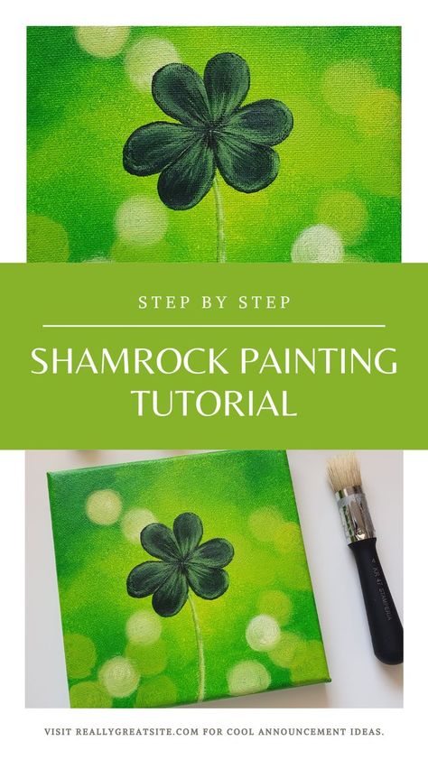 At Patrick’s Day Painting, St Patrick’s Day Painting Ideas, St Patricks Day Painting Ideas On Canvas, St Patrick’s Day Paintings, March Painting Ideas, St Patrick’s Day Art, St Patricks Day Art Projects, St Patricks Art, Shamrock Art Projects