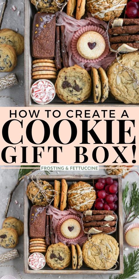 Jul Kaka, Homemade Goods, Christmas Cookies Gift, Cookie Gift Box, Blessing Bags, Ultimate Cookies, 귀여운 음식 그림, Christmas Gift Basket Ideas, Christmas Food Gifts