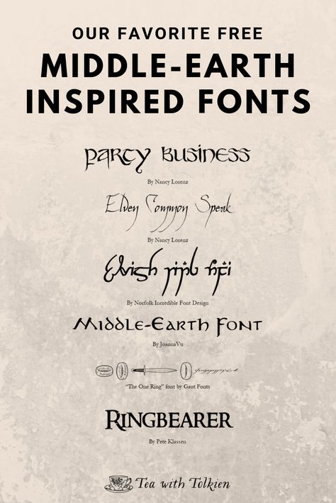 Lord Of The Rings Font Alphabet, Middle Earth Party Decorations, Hobbit Font Alphabet, Lotr Handwriting, Lord Of The Rings Typography, Lotr Party Invitation, Middle Earth Font, Cricut Lord Of The Rings, Lotr Writing