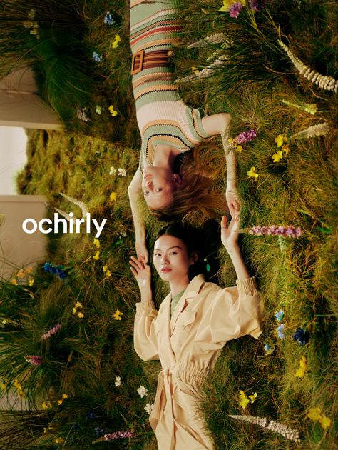 Ochirly | 2020 Spring Campaign on Behance Spring Campaign, Conceptual Fashion, Summer Campaign, Campaign Fashion, Figure Photography, Spring Photos, Spring Photography, Backdrop Design, Gorgeous Wedding Dress