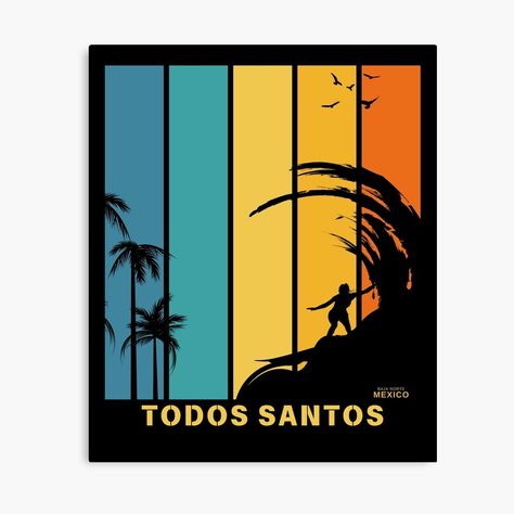 Get my art printed on awesome products. Support me at Redbubble #RBandME: https://www.redbubble.com/i/canvas-print/Surfing-Beach-Todos-Santos-Mexico-by-LateNightLight/164309184.5Y5V7?asc=u Dominican Republic Puerto Plata, Coffee Bay, Ericeira Portugal, San Sebastian Spain, Cabo San Lucas Mexico, San Blas, San Juan Puerto Rico, Cabo San Lucas, Puerto Rico