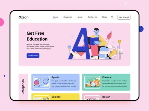 Mise En Page Web, Illustration Website, Education Illustration, Web Design Quotes, 포트폴리오 레이아웃, Desain Ui, Best Website Design, Platform Design, Web Platform