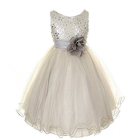 Sequin Dress with Flower Band - Silver 3 Years TOP STAR http://www.amazon.co.uk/dp/B00YSHDWOM/ref=cm_sw_r_pi_dp_ZuLHvb0BD5RX2 Infant Flower Girl Dress, Plus Size Party Dresses, Dusty Rose Dress, Mia 3, Wedding Flower Girl, Grey Dress, Bridesmaid Flowers, Junior Bridesmaid, Pageant Dresses